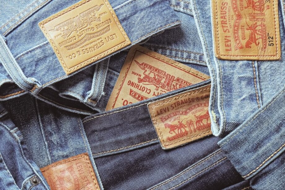Levi’s sustainability – recycled denim jeans transformed into a handmade bag in a sustainable workshop